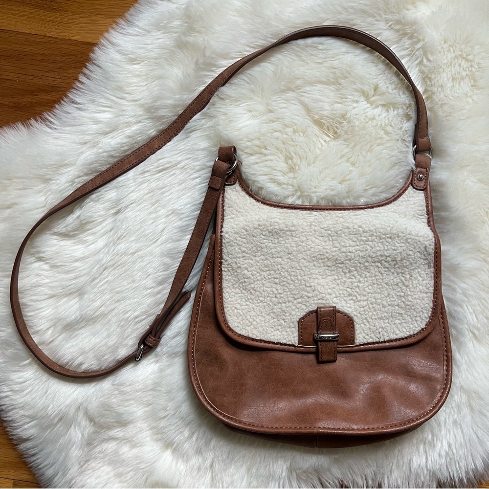 ☾ NINE WEST teddy vegan leather bag